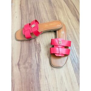 Tommy Hilfiger Slide Sandals 9M Red